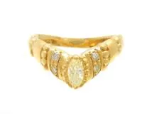JEWELRY 貴金属・宝石 ダイヤモンド リング 指輪 K18 ゴールド D0.17ct　D0.06ct　11号 2.9g　2120500227023 【200】