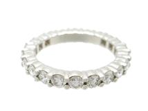 HARRY WINSTON  ハリーウィンストン　ラウンドカットプロングセットリング　フルエタニティリング　PT950　プラチナ　4.3g　5号　2143400214252【200】