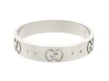 GUCCI　グッチ　貴金属･宝石　アイコンリング　指輪　WG　ホワイトゴールド　4.3g　18号　2120500241135【200】