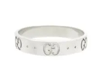 GUCCI　グッチ　貴金属･宝石　アイコンリング　指輪　WG　ホワイトゴールド　4.3g　18号　2120500241135【200】