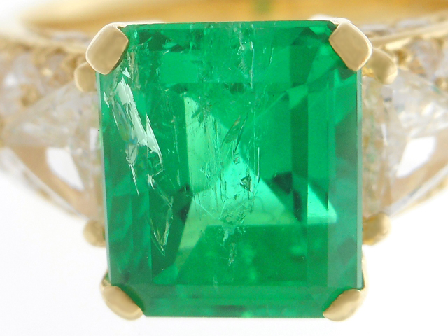 JEWELRY 貴金属・宝石 リング 指輪 イエローゴールド K18 エメラルド