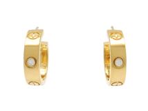 Cartier　カルティエ　ラブピアス　YG　イエローゴールド　ダイヤモンド　12.4g　2143400233499　【200】