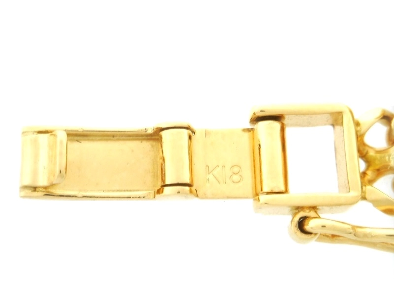 JEWELRY　貴金属・宝石　ブレスレット　チャーム　星　月　ハート　ボール　K18　ゴールド　24.1g　2147100550559　【200】