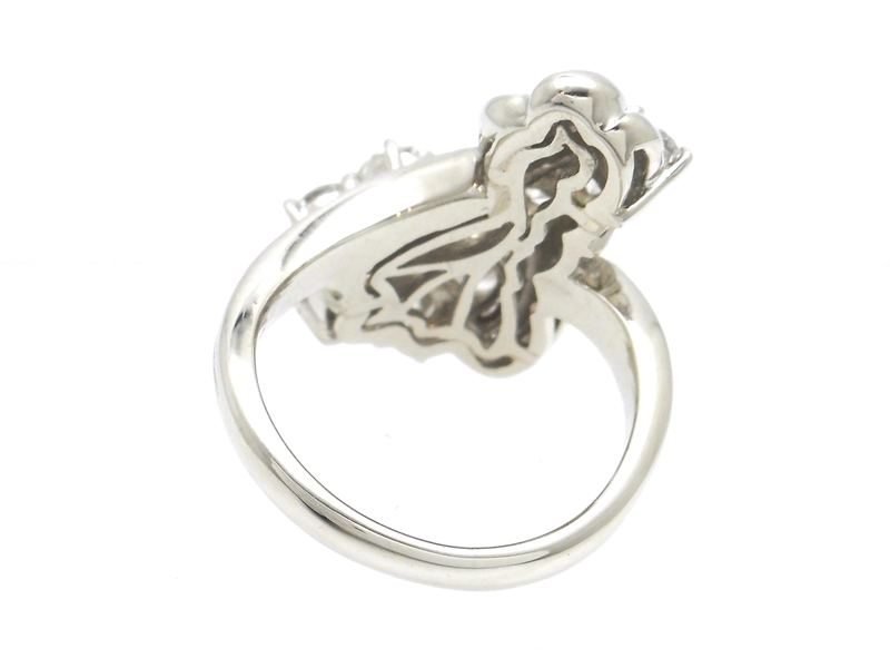 JEWELRY 貴金属・宝石 ダイヤモンド リング 指輪 フラワー PT900 プラチナ D2.00ct 9.7g 10号 2143600266464 【200】