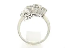 JEWELRY 貴金属・宝石 ダイヤモンド リング 指輪　フラワー　PT900　プラチナ　D2.00ct　9.7ｇ　10号　2143600266464 【200】