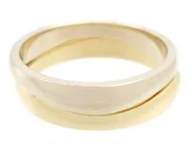 Cartier カルティエ 貴金属・宝石 リング 指輪 2連 ラブミーリング YG イエローゴールド WG ホワイトゴールド 5.5g 50号 日本サイズ約10号 【200】
