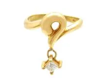 JEWELRY　貴金属・宝石　ダイヤモンド　リング　指輪　K18　ゴールド　D0.15ct　10号 　2.9g　【200】