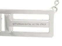 TIFFANY＆CO　ティファニー　貴金属・宝石　Tトゥオープンホリゾンタルネックレス　WG　ホワイトゴールド　ダイヤモンド　約4.3g　2143000647870【200】