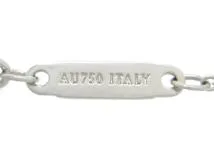 TIFFANY＆CO　ティファニー　貴金属・宝石　Tトゥオープンホリゾンタルネックレス　WG　ホワイトゴールド　ダイヤモンド　約4.3g　2143000647870【200】