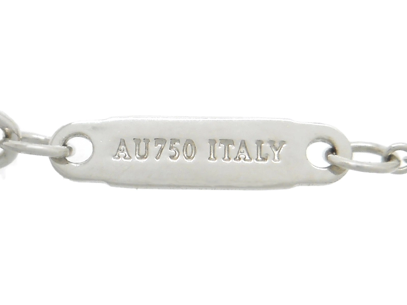 TIFFANY＆CO　ティファニー　貴金属・宝石　Tトゥオープンホリゾンタルネックレス　WG　ホワイトゴールド　ダイヤモンド　約4.3g　2143000647870【200】