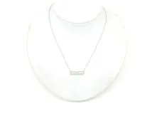 TIFFANY＆CO　ティファニー　貴金属・宝石　Tトゥオープンホリゾンタルネックレス　WG　ホワイトゴールド　ダイヤモンド　約4.3g　2143000647870【200】