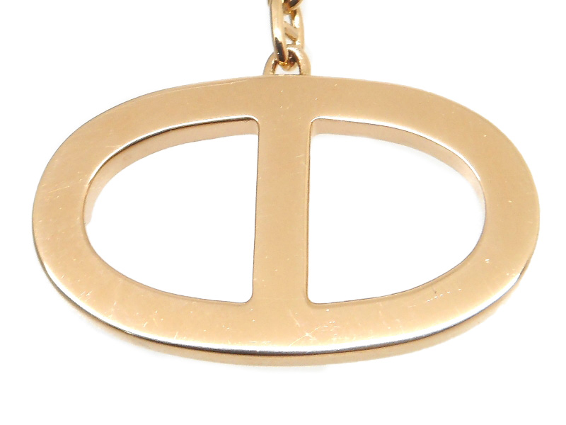 HERMES エルメス シェーヌダンクルコントゥール ネックレス PG ピンク