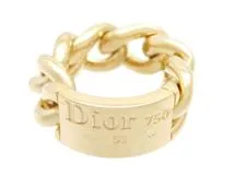 Dior ディオール 貴金属・宝石 ゴルメットリング ラージ ロゴチェーン YG イエローゴールド 12.7g 51号 2143200428750  【200】 の購入なら「質」の大黒屋（公式）