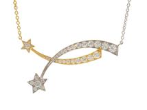 CHANEL　シャネル　コメットコレクション　ネックレス　YG　WG　ゴールド　ダイヤモンド　6.9ｇ　J11730　2120000347900　【200】