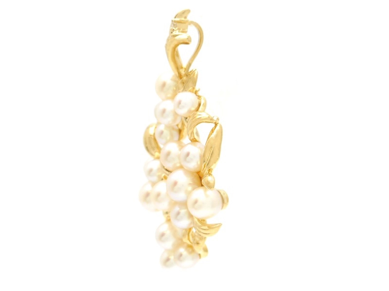 TASAKI　タサキ　ペンダントトップ　真珠　K18　イエローゴールド　D　ダイヤモンド　0.01ct 　9.4g　2143200600170【200】