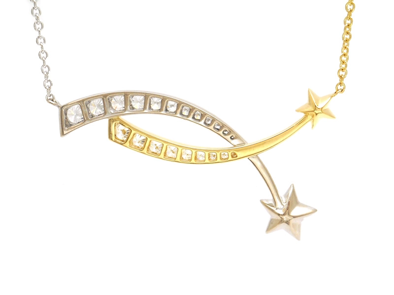 CHANEL　シャネル　コメットコレクション　ネックレス　YG　WG　ゴールド　ダイヤモンド　6.9ｇ　J11730　2120000347900　【200】