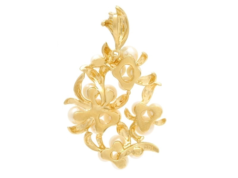 TASAKI　タサキ　ペンダントトップ　真珠　K18　イエローゴールド　D　ダイヤモンド　0.01ct 　9.4g　2143200600170【200】