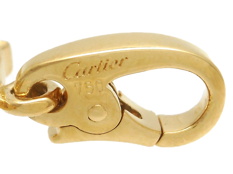 Cartier　カルティエ　2Cチャーム　ダイヤモンド　ペンダントトップ　YG　イエローゴールド　2.4g　2143300221862　【200】