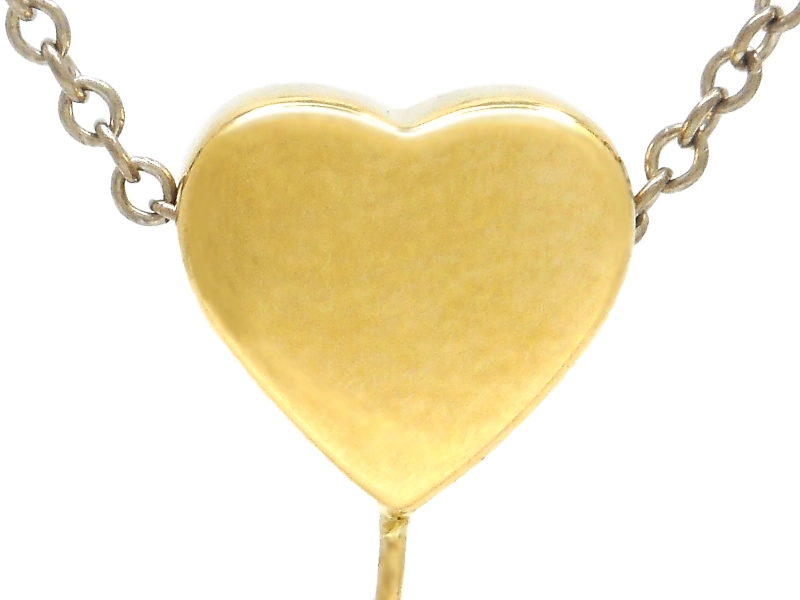 マTIFFANY&CO ティファニー マルチハートスウィングドロップネックレス YG イエローゴールド WG ホワイトゴールド 6.7g 2147100538311 【200】