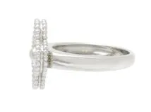 Van Cleef & Arpels　ヴァンクリーフ&アーペル　ヴィンテージアルハンブラ　リング　WG　ホワイトゴールド　ダイヤモンド　約6.4g　49号　日本サイズ9号　VCARO26N49　2143700191970　【200】