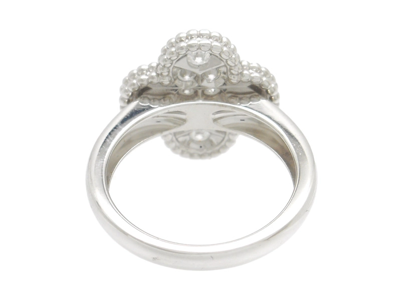 Van Cleef & Arpels ヴァンクリーフ&アーペル ヴィンテージアルハンブラ リング WG ホワイトゴールド ダイヤモンド 約6.4g 49号 日本サイズ9号 VCARO26N49 2143700191970 【200】