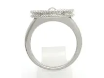 Van Cleef & Arpels　ヴァンクリーフ&アーペル　ヴィンテージアルハンブラ　リング　WG　ホワイトゴールド　ダイヤモンド　約6.4g　49号　日本サイズ9号　VCARO26N49　2143700191970　【200】