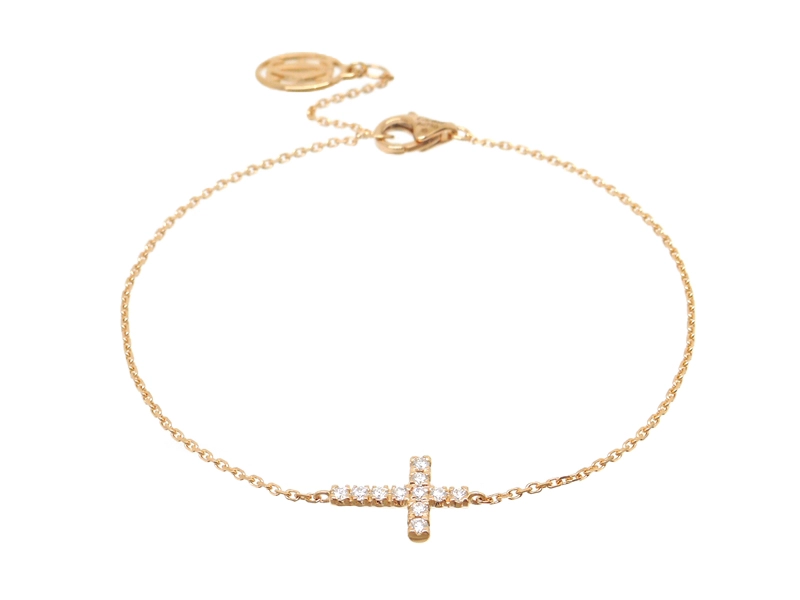 Cartier カルティエ シンボルクロスブレスレット PG ピンクゴールド ダイヤモンド 2.1g B6040200 2120800007462 【200】