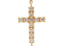 Cartier　カルティエ　シンボルクロスブレスレット　PG　ピンクゴールド　ダイヤモンド　2.1g　B6040200　2120800007462　【200】