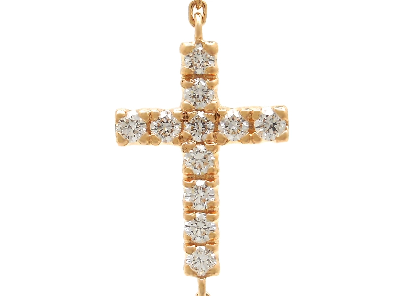 Cartier カルティエ シンボルクロスブレスレット PG ピンクゴールド ダイヤモンド 2.1g B6040200 2120800007462 【200】