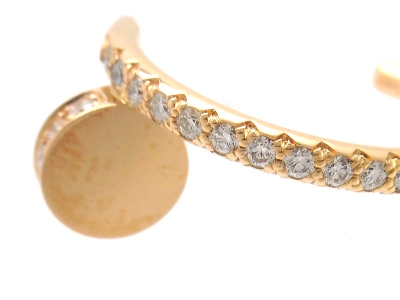 Cartier　カルティエ　ジュストアンクルフープピアス　スモールモデル　PG　ピンクゴールド　ダイヤモンド　4.4g　CRB8301429　2147300411018　【200】