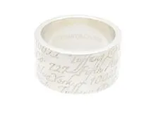 TIFFANY＆CO ティファニー ノーツワイドリング 指輪 SV シルバー