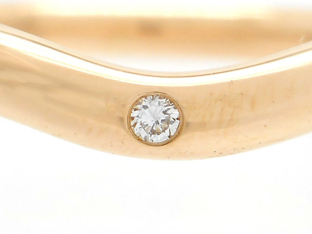 Tiffany Co ティファニー 貴金属 宝石 カーブドバンドリング ピンクゴールド K18pg ダイヤモンド 2 6g 5号 0 の購入なら 質 の大黒屋 公式
