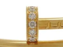 Cartier　カルティエ　ジュストアンクル ブレスレット　スモールモデル　SM　イエローゴールド　YG　ダイヤモンド　8.3g（2143700194476）【200】