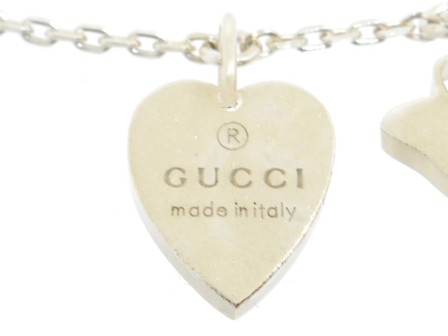 GUCCI ハート バタフライ ブレスレット 蝶 シルバー Brandol / GUCCI グッチ ブレスレット ハート バタフライ