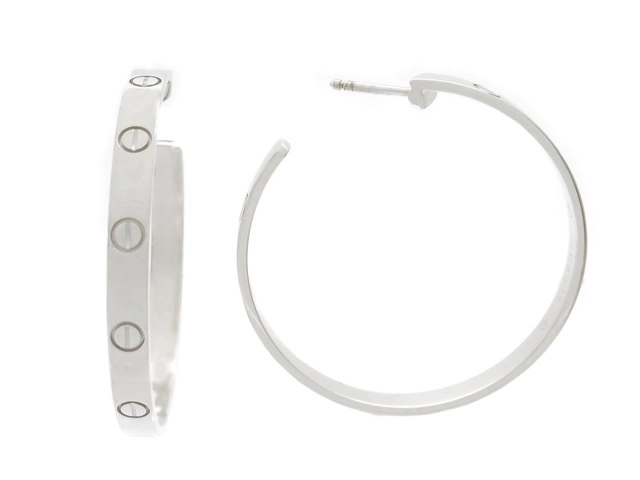 カルティエ Cartier イヤリング兼ピアス ラブ フープ ダイヤモンド