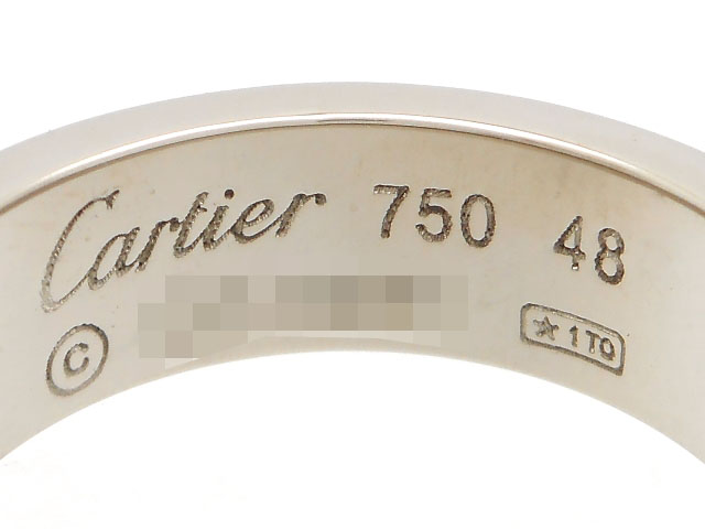 カルティエ　ラブリング　ホワイトゴールド　51 Cartier カルティエ 貴金属・宝石 ラブリング リング ラブR WG