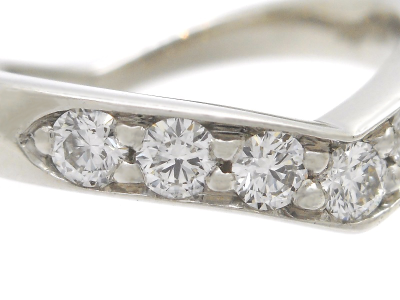 TIFFANY＆CO ティファニー Vバンド リング 指輪 PT950 プラチナ