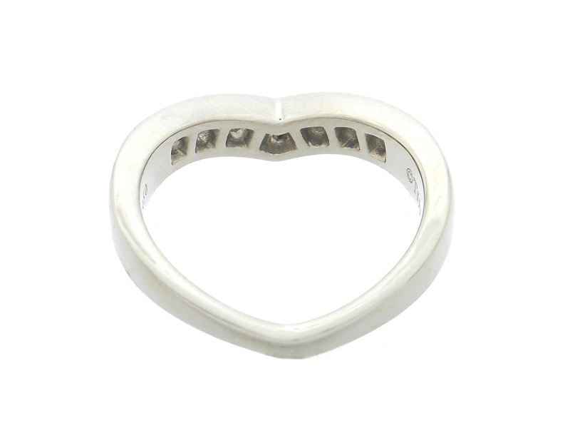 TIFFANY＆CO ティファニー Vバンド リング 指輪 PT950 プラチナ