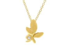 TIFFANY＆CO　ティファニー　オリーブリーフ　ネックレス　K18　イエローゴールド　ダイヤモンド  　2.2g 　60021536　2120000314520　【200】
