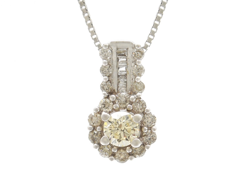 JEWELRY 貴金属・宝石 ダイヤモンド ネックレス K18WG ホワイト JEWELRY 貴金属・宝石 ダイヤモンド ネックレス K18WG ホワイト