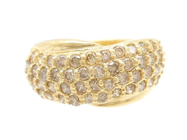 JEWELLRY 貴金属・宝石 ダイヤリング 指輪 K18 ゴールド ダイヤモンド