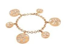 BVLGARI　ブルガリ　インタルシオブレスレット 　PG　ピンクゴールド　白蝶貝　シェル　ダイヤモンド　　2143000659644　【200】