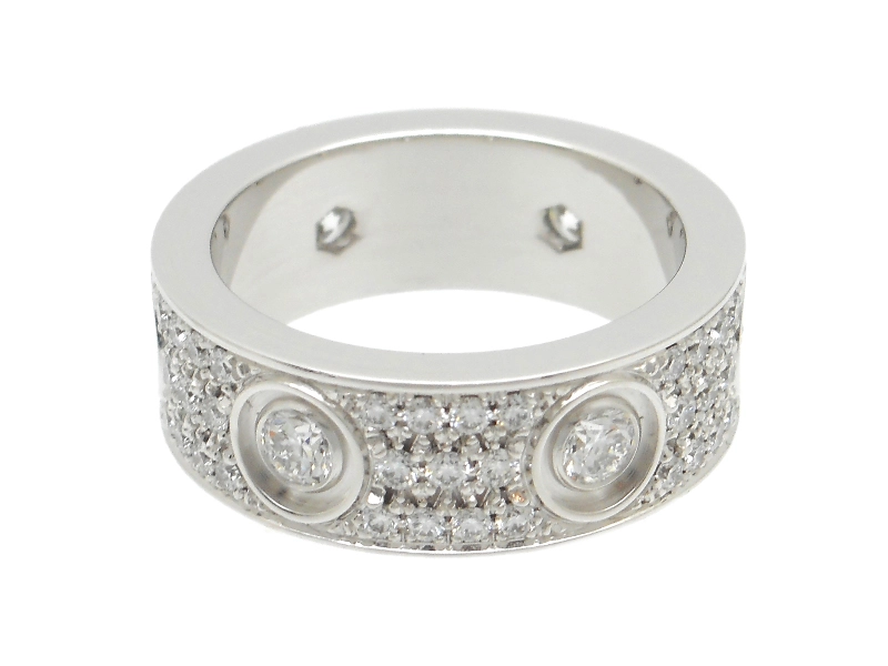 Cartier カルティエ ラブリング 49号 N4210400 K18ホワイトゴールド パヴェダイヤモンド 2023年正規品【472】SJ