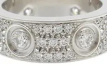 Cartier カルティエ ラブリング 49号 N4210400 K18ホワイトゴールド パヴェダイヤモンド 2023年正規品【472】SJ