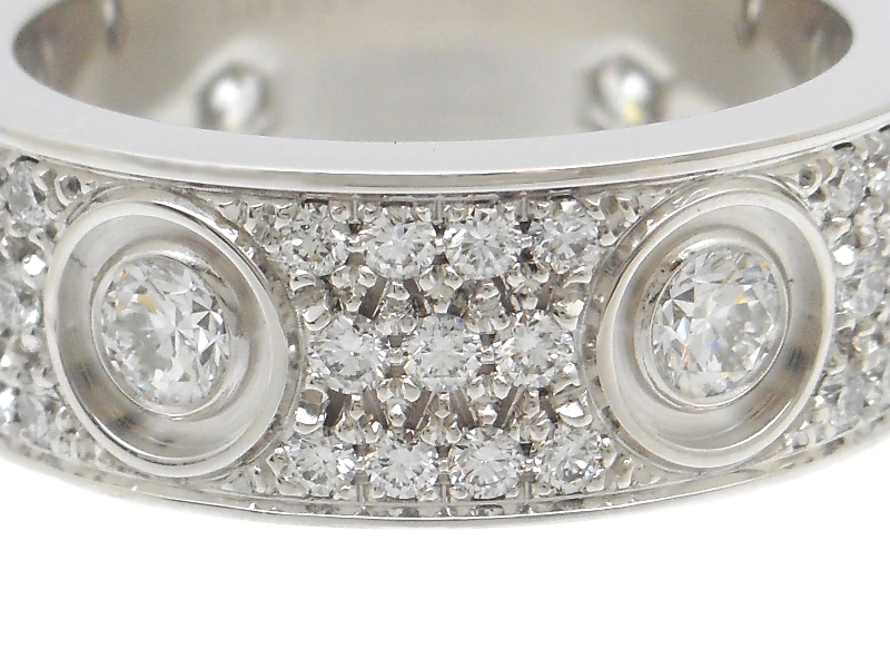 Cartier カルティエ ラブリング 49号 N4210400 K18ホワイトゴールド パヴェダイヤモンド 2023年正規品【472】SJ