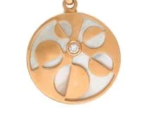 BVLGARI　ブルガリ　インタルシオブレスレット 　PG　ピンクゴールド　白蝶貝　シェル　ダイヤモンド　　2143000659644　【200】