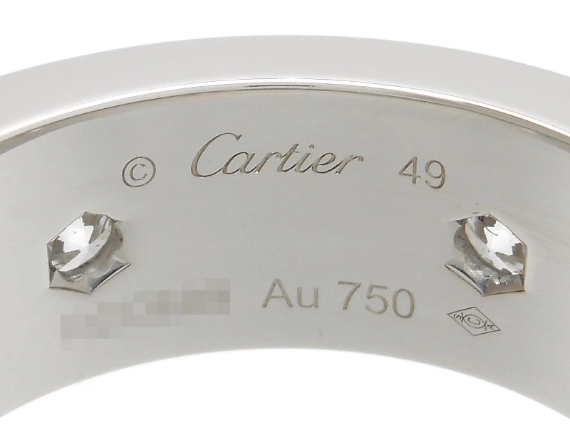 Cartier カルティエ ラブリング 49号 N4210400 K18ホワイトゴールド パヴェダイヤモンド 2023年正規品【472】SJ