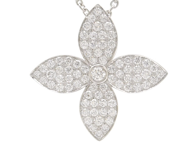 LOUIS VUITTON　ルイ・ヴィトン　パンダンティフスターブロッサムNC　ネックレス　ダイヤモンド　WG　ホワイトゴールド　7.8g　2143000661272　【200】
