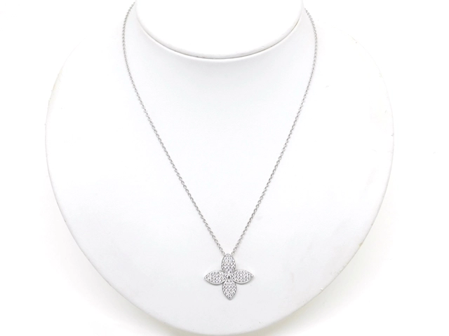 LOUIS VUITTON　ルイ・ヴィトン　パンダンティフスターブロッサムNC　ネックレス　ダイヤモンド　WG　ホワイトゴールド　7.8g　2143000661272　【200】