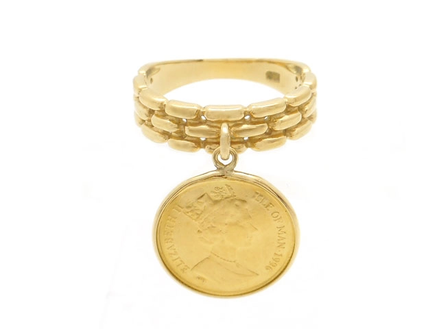 14280円 K24 K18ゴールド サイズ約12号 総重量約3.1g 1/25oz